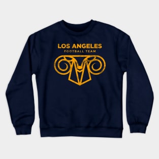 Cool Modern Rams Logo, Los Angeles Sunday Football Tailgate Crewneck Sweatshirt